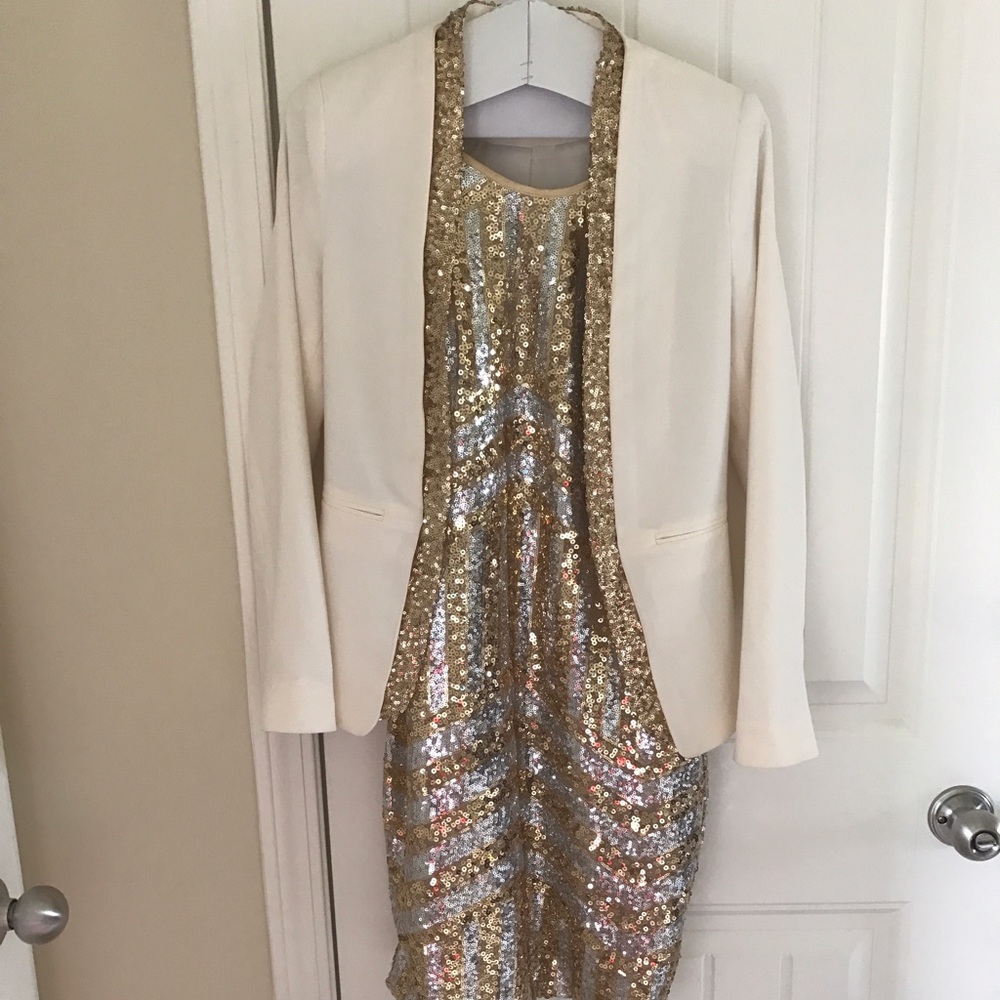 Sequined Dress with matching jacket