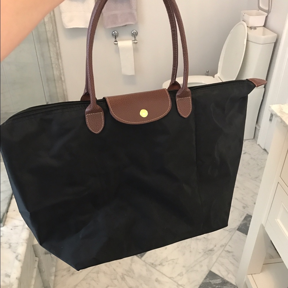 Black Long champ style bag