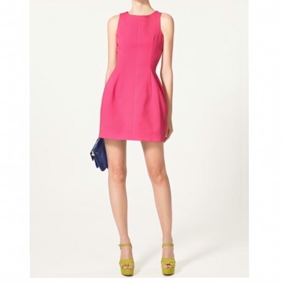 Zara Dresses & Skirts - ZARA HOT PINK DRESs