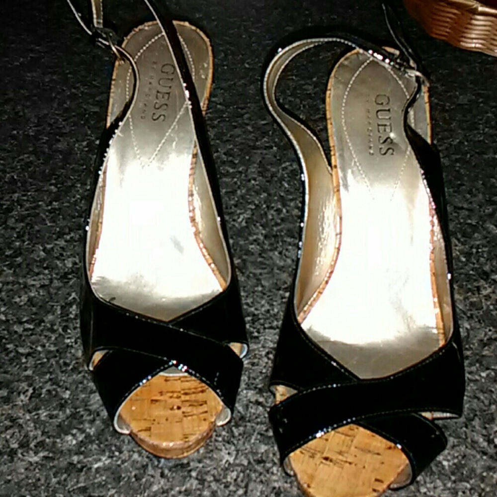 Strapless high heels.