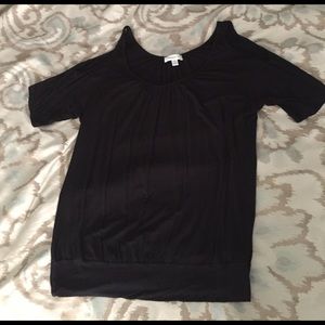 Dressbarn Cold Shoulder Black Too