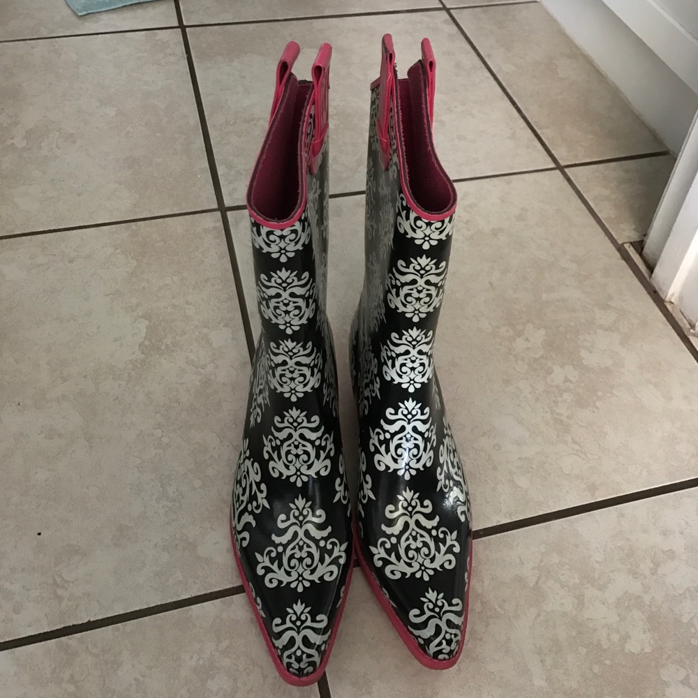 Cowgirl rain boots