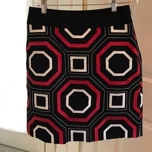 Ann Taylor geo print skirt