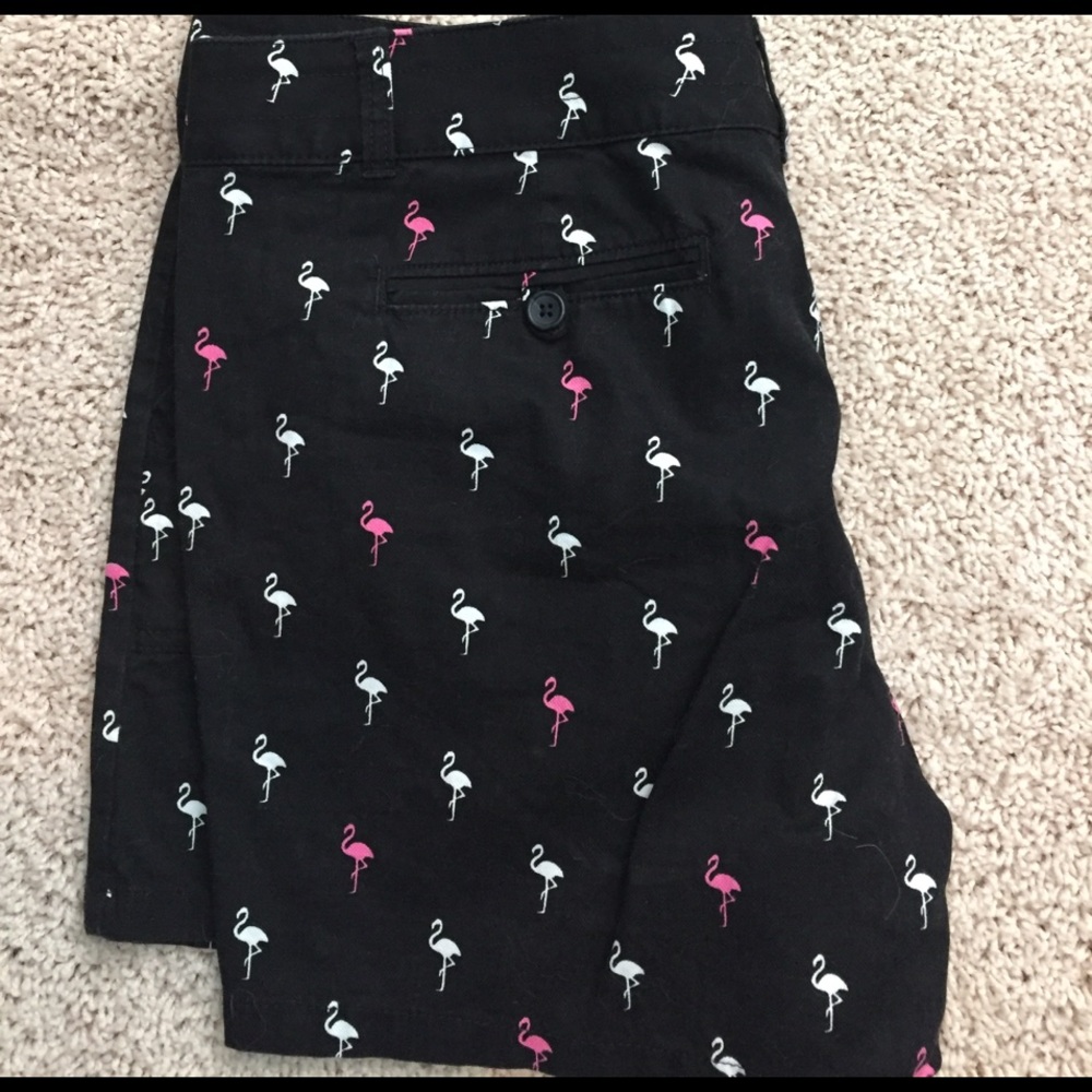 Banana republic flamingo shorts,, navy blue