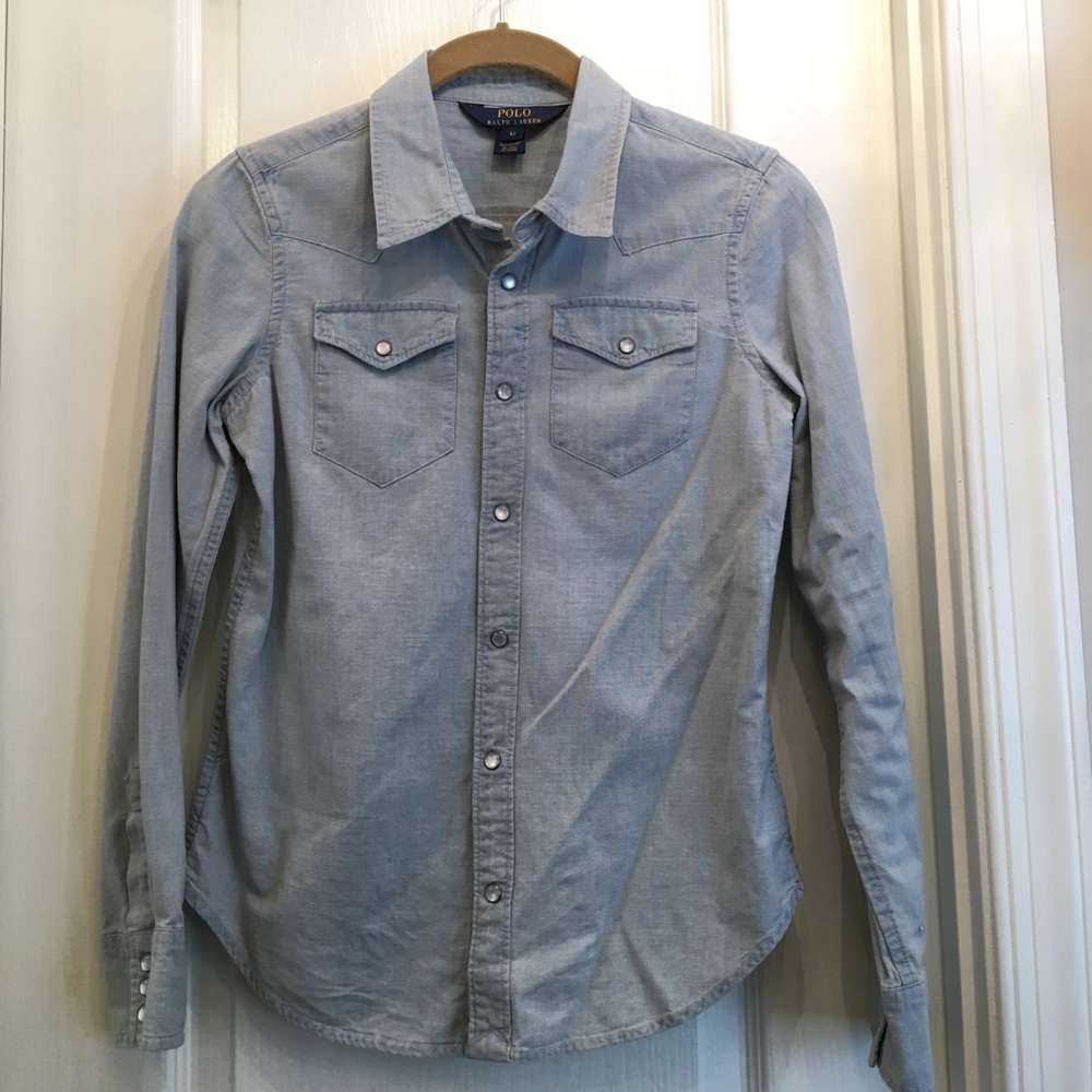 Ralph Lauren light denim blouse - kids size 12