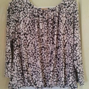 Nine West Blouse with Rose Gold link open Back