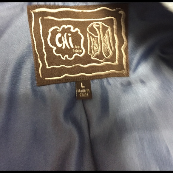 Blue Leather Jacket - Picture 4 of 4