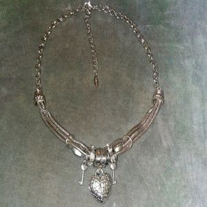 New Gorgeous Silver Charm Necklace (adjustable)