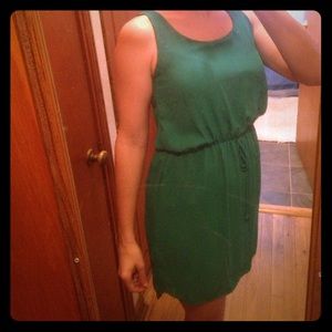 Buttons brand green dress. Worn once, size small