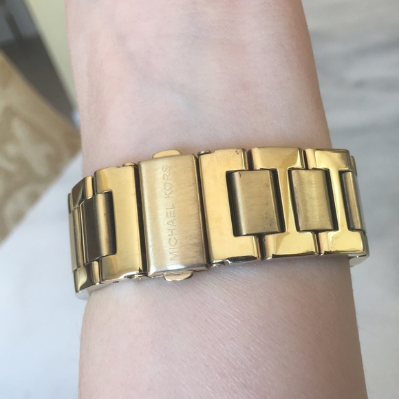 Michael Kors Camille gold tone watch