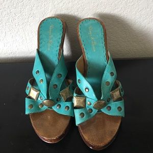 Teal sandal