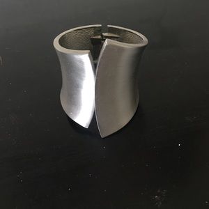 Silver bangle bracelet