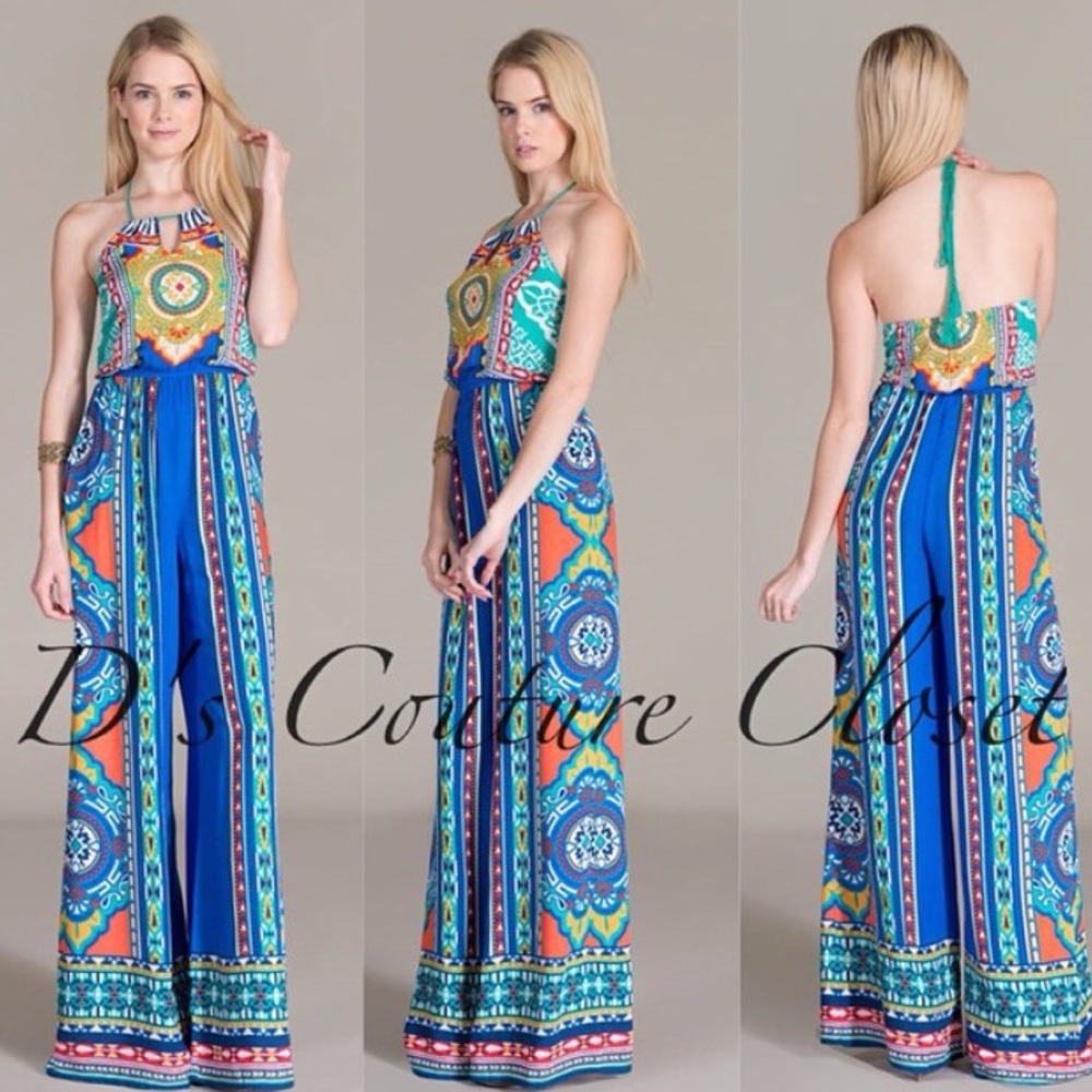 Tribal print jumpsuit