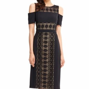 Maggie London Cold Shoulder cocktail dress