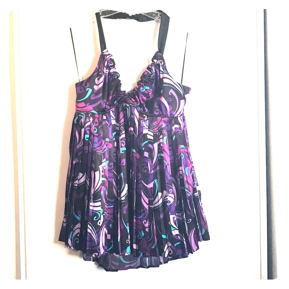 Purple Guess pleated top