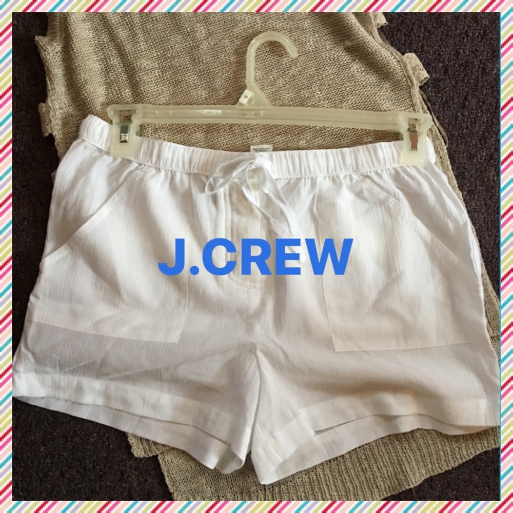 J.CREW WHITE SHORTS -NEW
