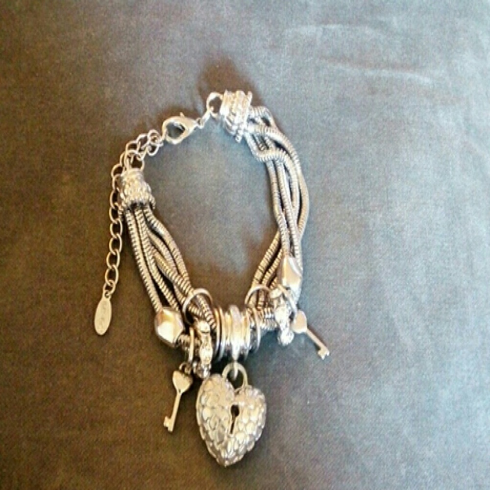 New Gorgeous Silver Charm bracelet