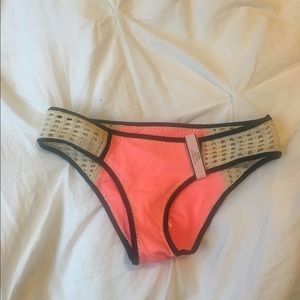 NWT VS pink crochet bathing suit bottom
