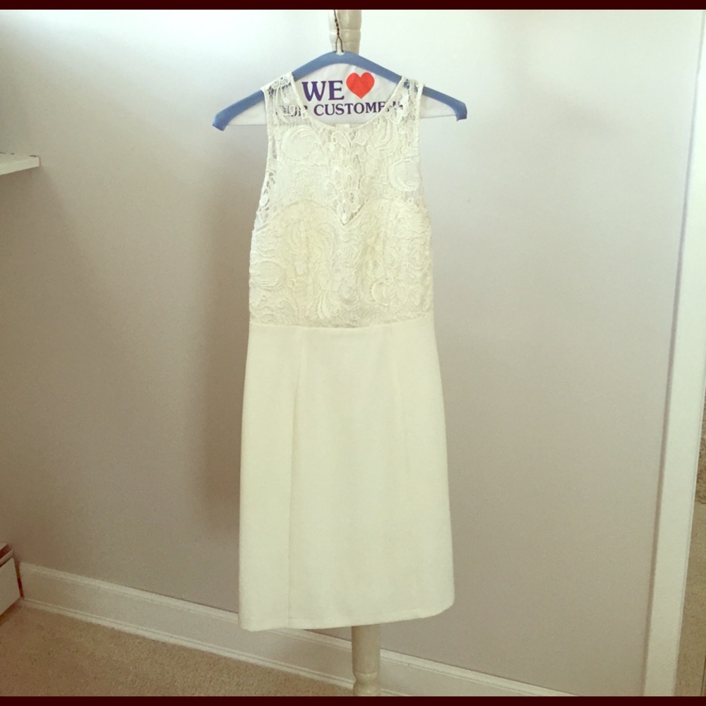 Lulus white cocktail dress