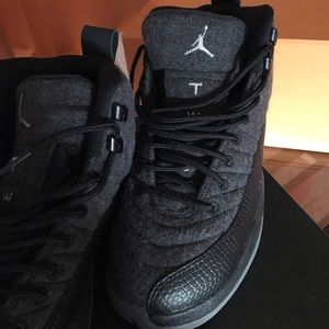 Wool Grey Jordan Retro 12s ... never worn outside