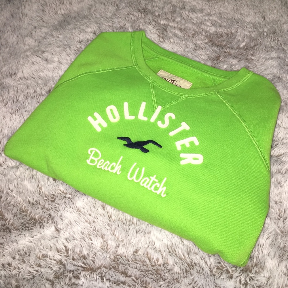 Lime Green Hollister sweater