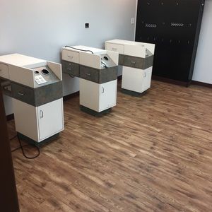 Styling Stations with 4 Extra Electric Hook ups.