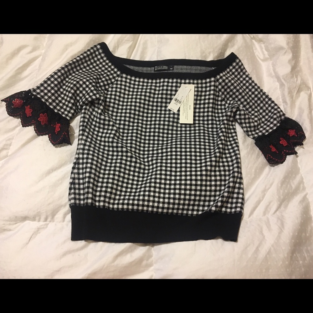 Off the shoulder sweater