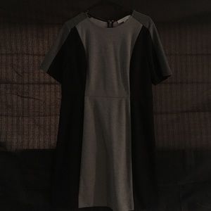 grey and black Loft dress