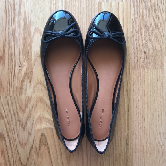 NWT Celine classic black patent flats - Picture 2 of 4