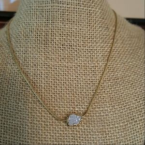 Iridescent Mara drusy necklace