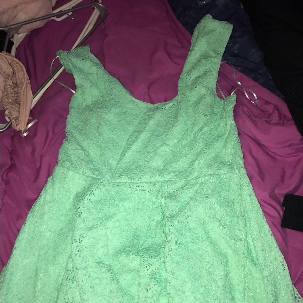 Mint Green Lace dress
