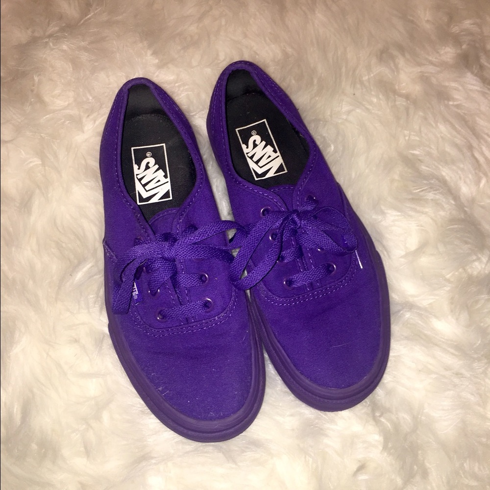 Purple Vans.