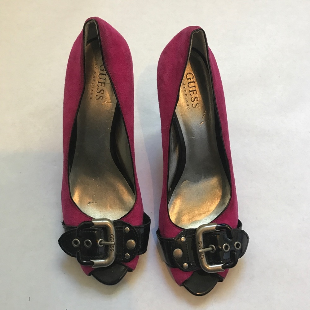 Suede and patten leather Guess Heels