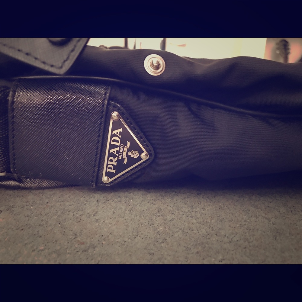 Prada travel laptop bag