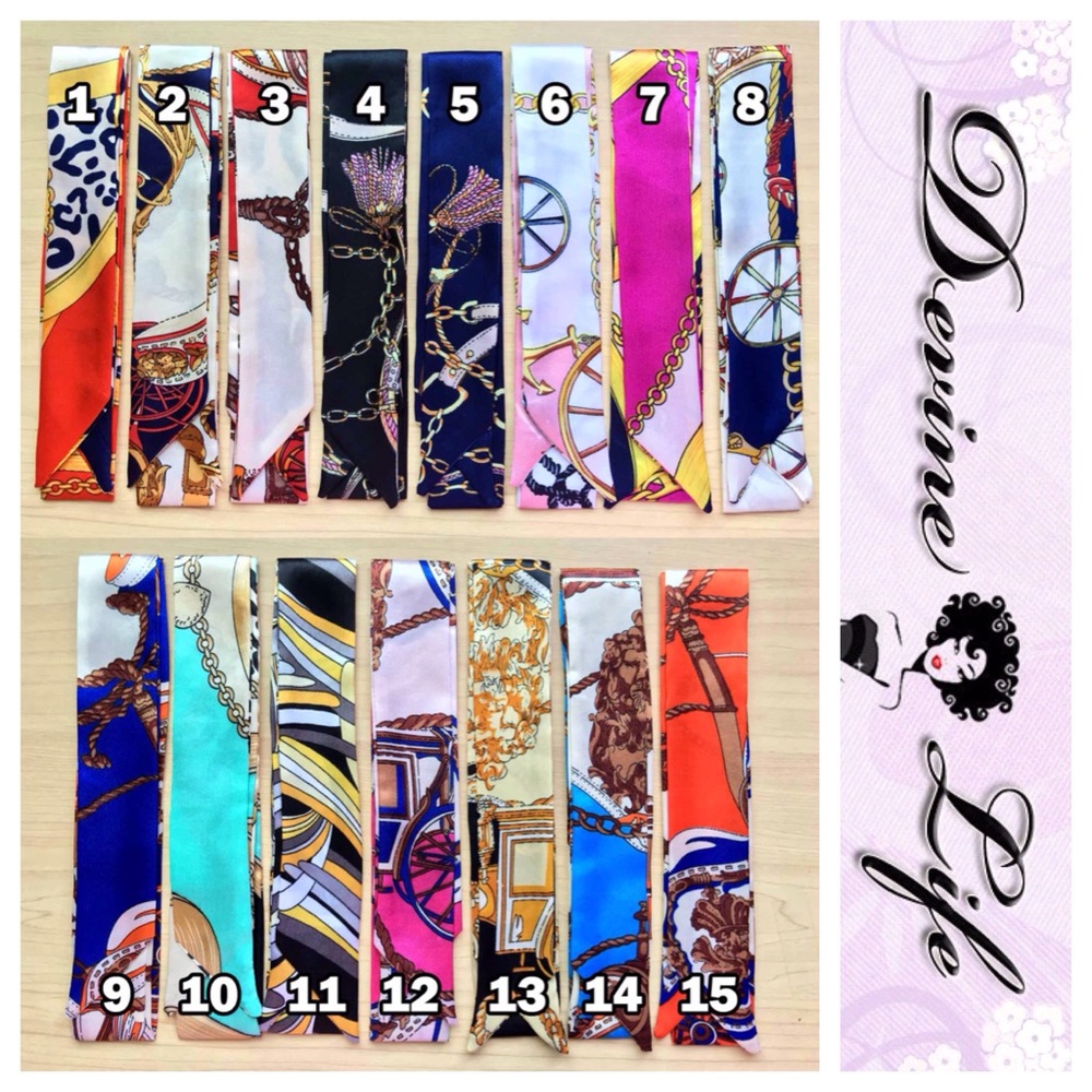 Bundle Silk Twilly Scarf # 2 & 3
