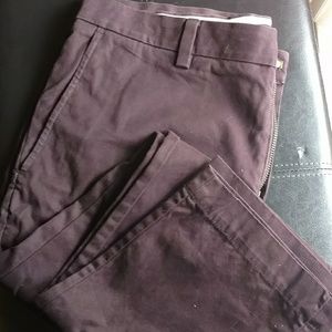 Banana Republic burgundy skinny chinos