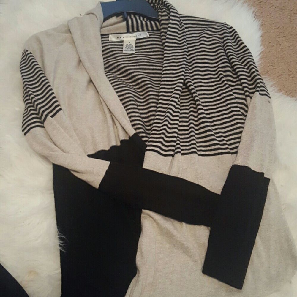 Super cute Max Studio drapey front sweater