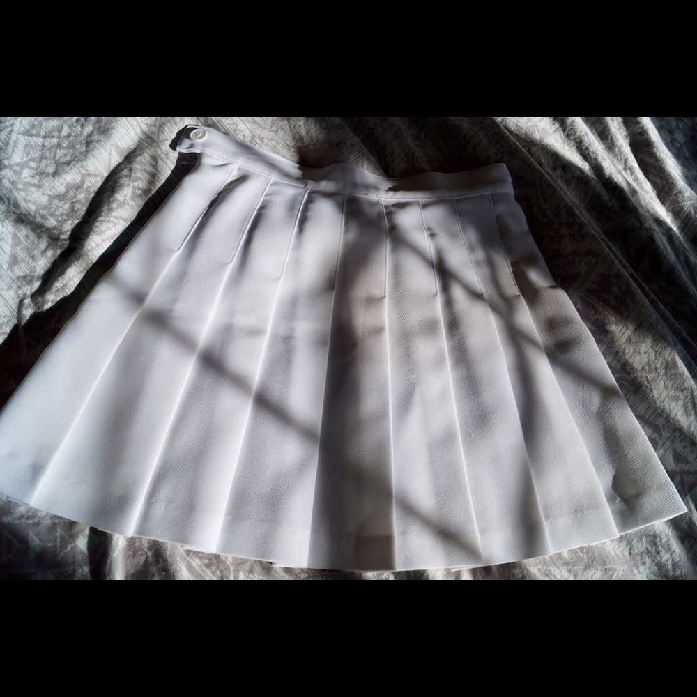 White American Apparel Tennis Skirt