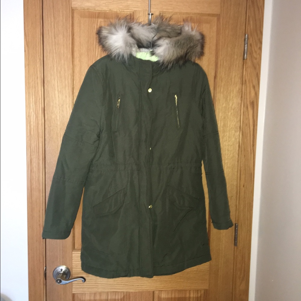 Green American Eagle coat