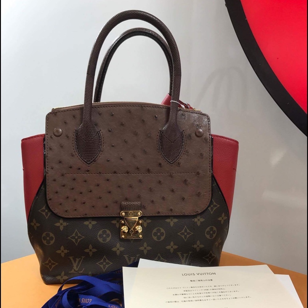 Phyton & ostrich pm RED🌷🌷SOLD🌷🌷