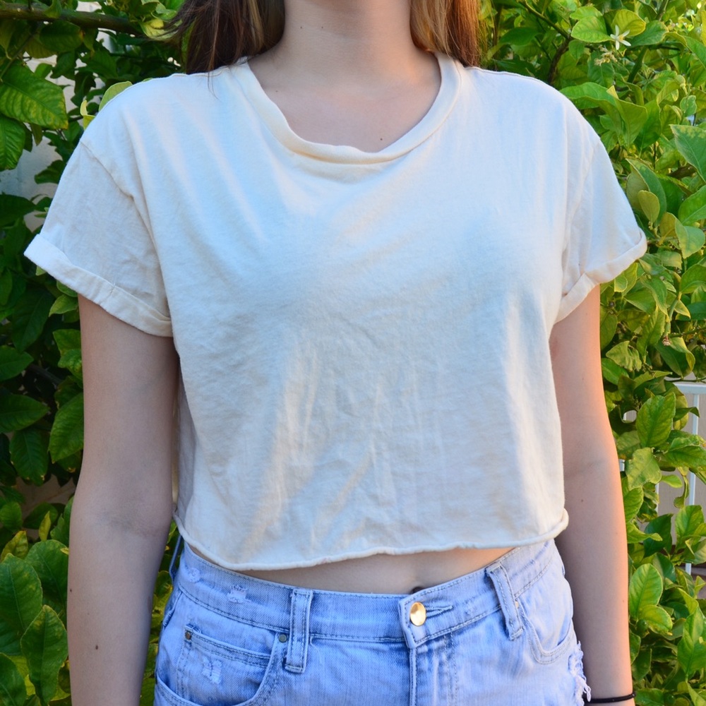 Pastel Yellow Crop Top