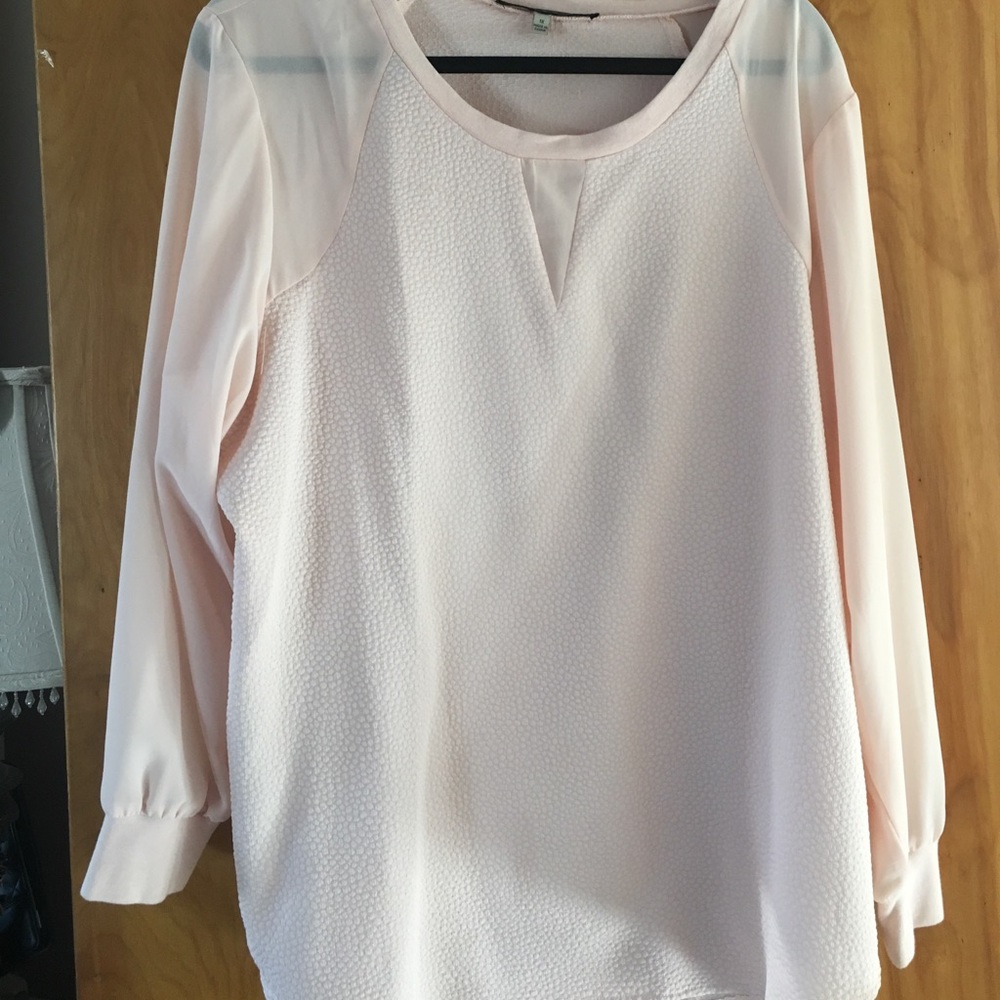 Blush pink blouse