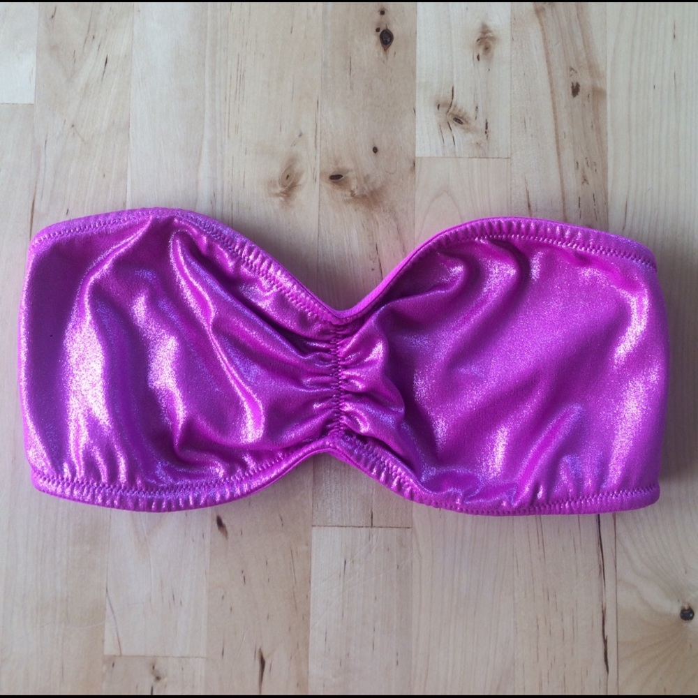 Pink Metallic Bandeau