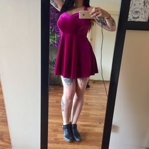 Pink Velvet Dress