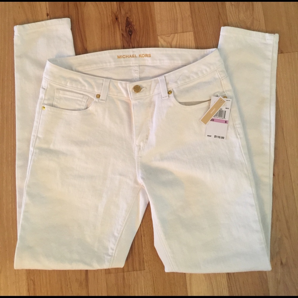 Michael Kors White Skinny Jeans Size 6