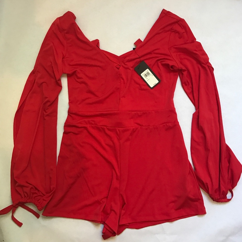 Red Guess Romper