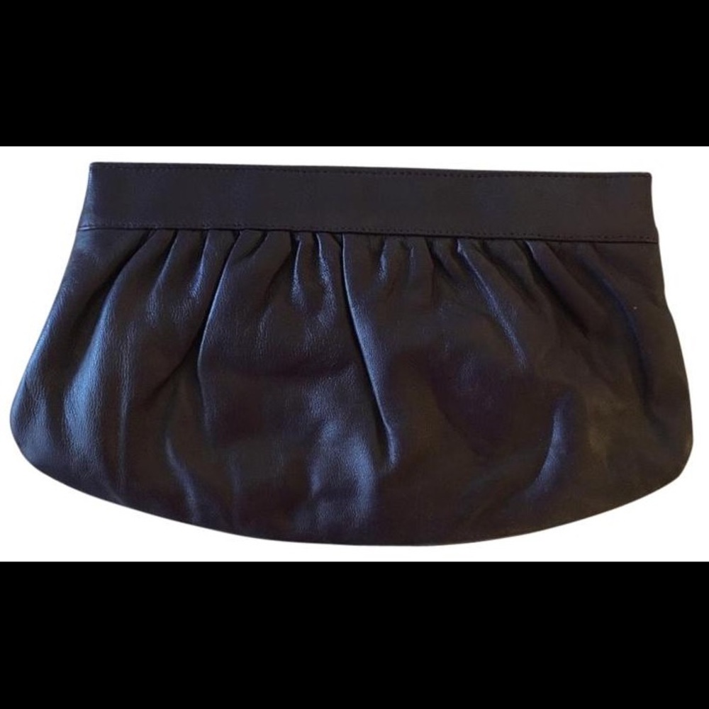 Heather Hawkins Leather Clutch