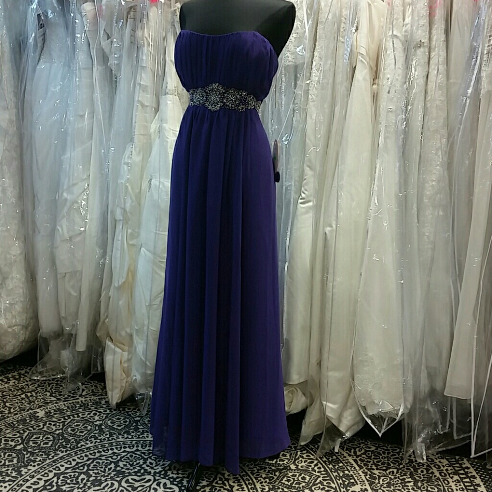 Purple Chiffon Dress