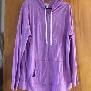 Lightweight purple hoodie