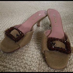 Prada Woven Kitten Heels